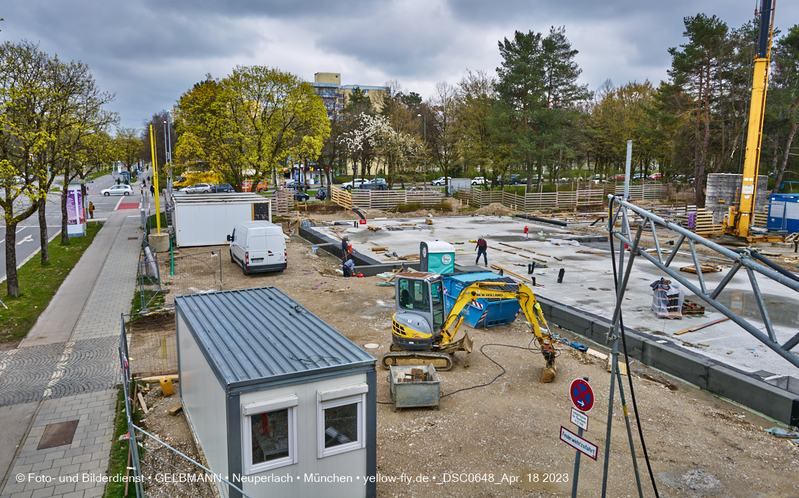 18.04.2023 - Baustelle Haus für Kinder in Neuperlach